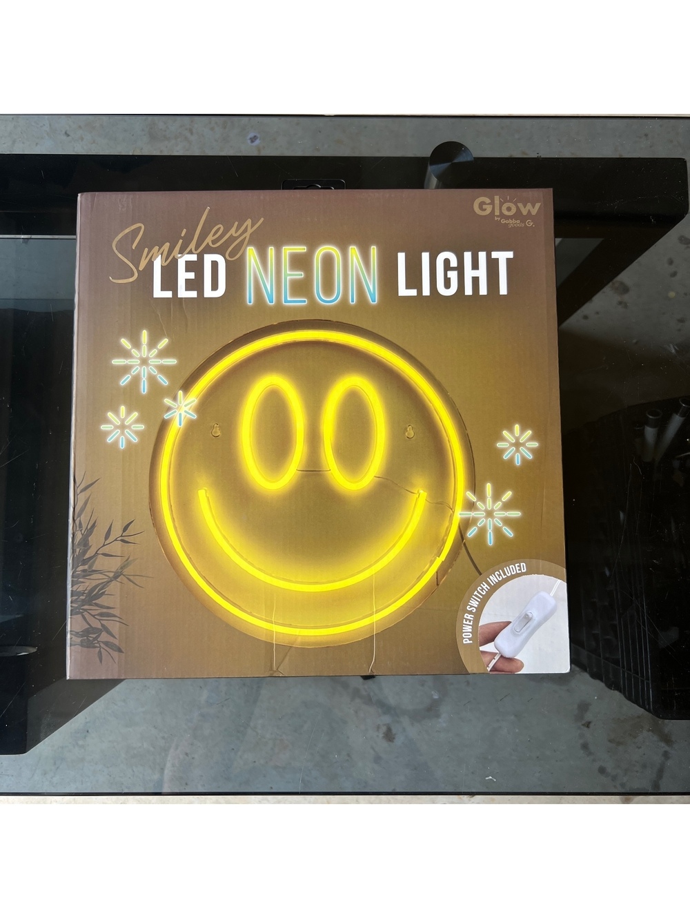 Smiley LED Neon Light Wall Decor 12"